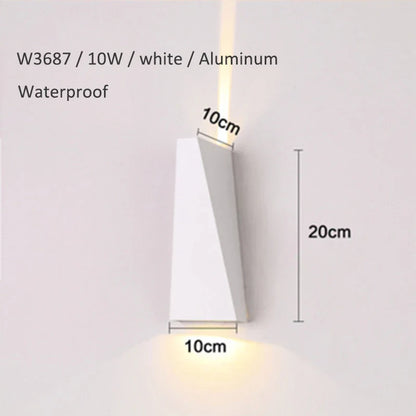 Decorbites™ Doppeltköpfige 10W LED Wandlampe für Schlafzimmer und Eingangsbereich, wasserdichte moderne Außenarmatur