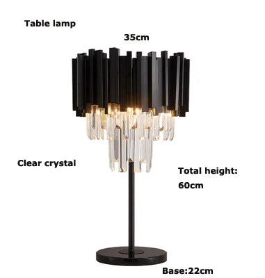 Decorbites™ Kristall-Marmor-LED-Stehlampen - Art Deco Gold Schwarz Edelstahl