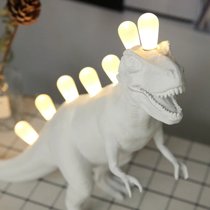 Decorbites™ Dino-LED-Schreibtischlampen – Jurassic-Schlafzimmer-Bronto T-Rex Harz-Dinosaurier-Heimdekoration-Beleuchtung