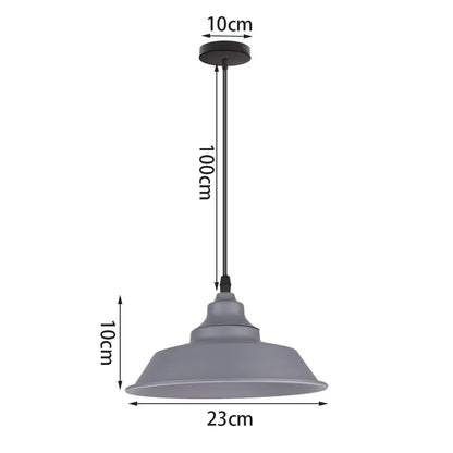 Decorbites™ Industrielles Graues Pendellicht mit LED für Wohnzimmer, Eingangsbereich – Moderne Leuchte