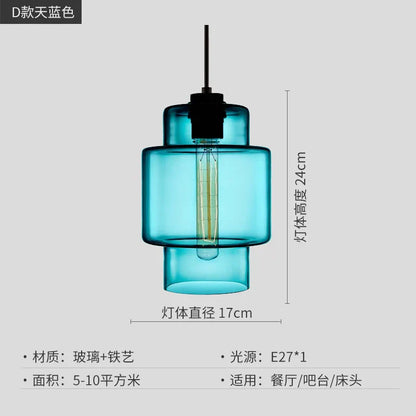 DecorBites™ Geometric Glass Pendant Light Collection: Modern Crystalline Pendant Series