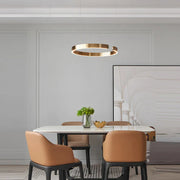 Gold Ring LED Chandelier 80cm 90W Circular