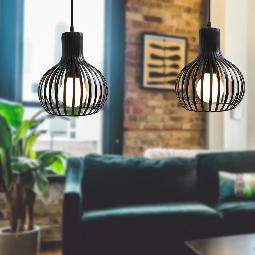Decorbites™ Eisenkäfig-Hängeleuchten für modernes Vintage-Loft, retro Home-Dekor Küche Bar LED