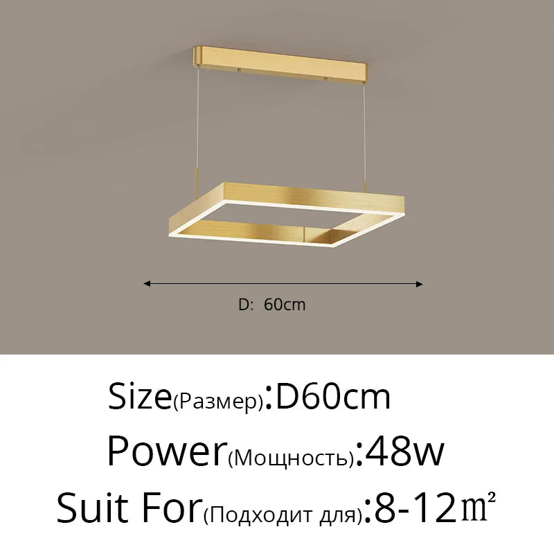 Decorbites™ LED-Kronleuchter: Moderne Aluminium-Lüsterlampen für Schlafzimmer, Flur, Esszimmer, Wohnzimmer