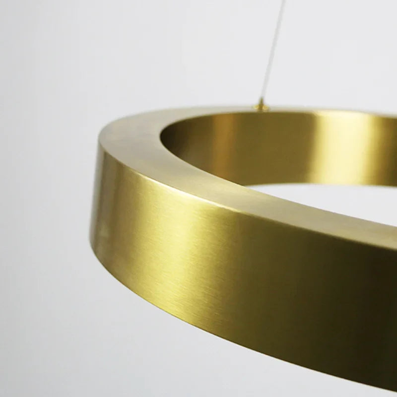 Gold Copper Ring Pendant