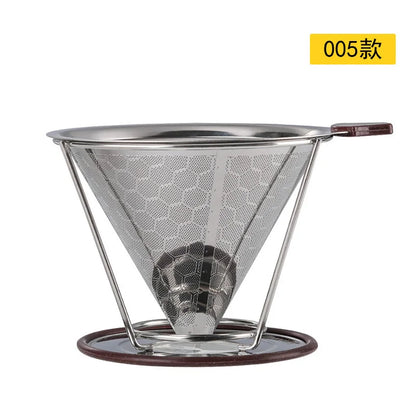 Decorbites™ Doppelschichtiger Edelstahl-Kaffeefilter-Trichter für langlebige Zubereitung