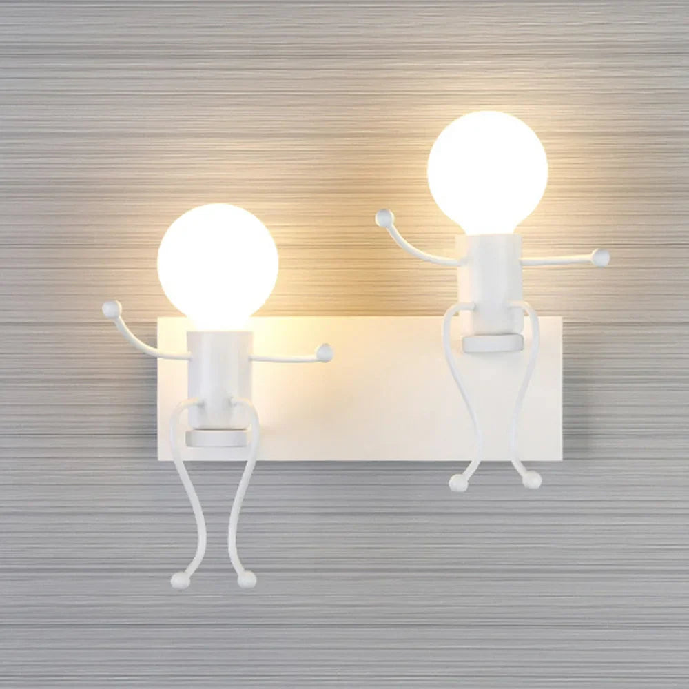 Decorbites™ Kleiner Iron Man Cartoon Wandlampe für Kinderzimmer, Schlafzimmer, Küche – Modernes Design