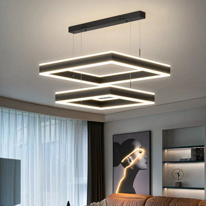 DecorBites™ Large Chandelier: Nordic Loft Staircase Pendant Light