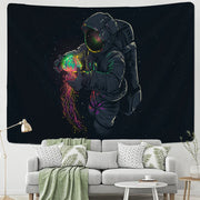 Astronaut Boho Tapestry Wall Hanging