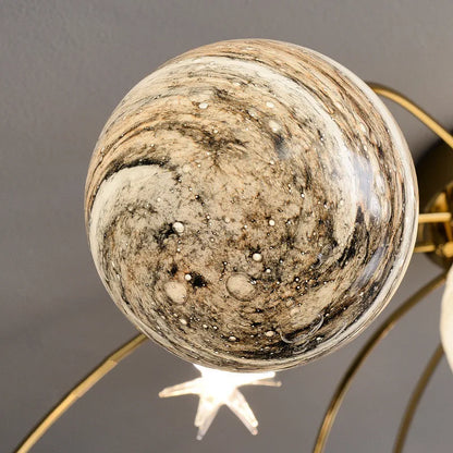Decorbites™ Glasballen-Planet-Lüster für Kinderzimmer und Wohnzimmer