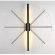 Gold LED Wall Light Linear 120cm Bathroom Mirror