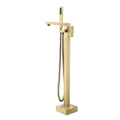 Decorbites™ Gold freistehender Badewannenarmatur mit Handbrause