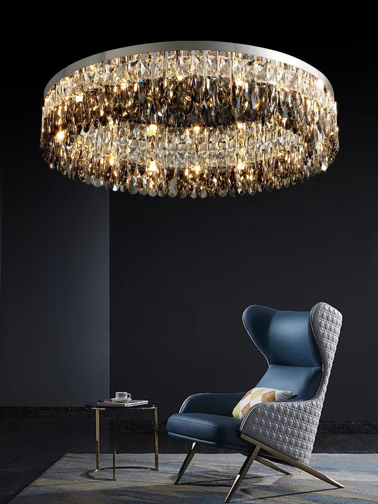 Decorbites™ Kristall-Chrom-Deckenleuchte – Einfache Moderne Nordische Beleuchtung für Wohnzimmer, Esszimmer und Schlafzimmer