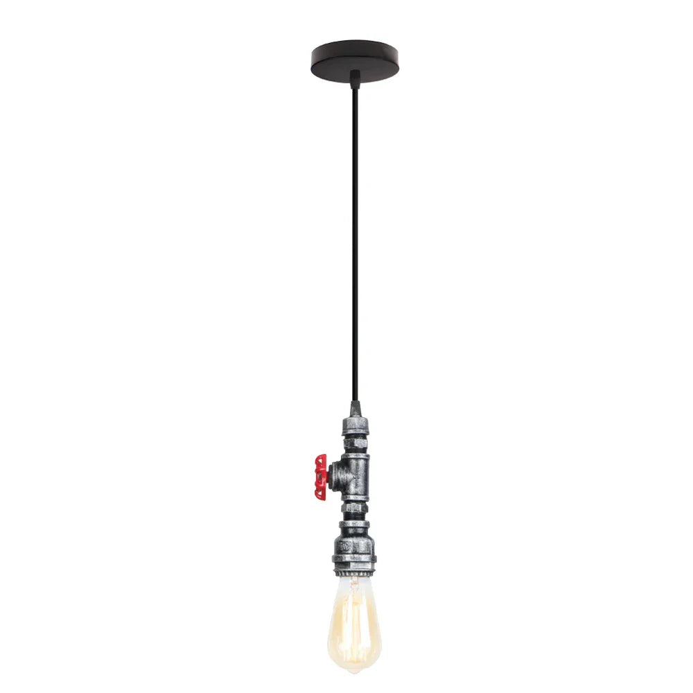 Copper Water Pipe Pendant Light