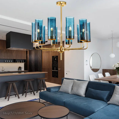 Decorbites™ Glasleuchter: Luxuriöser nordischer LED-Hängeleuchter für Wohnzimmer, Esszimmer, Schlafzimmer