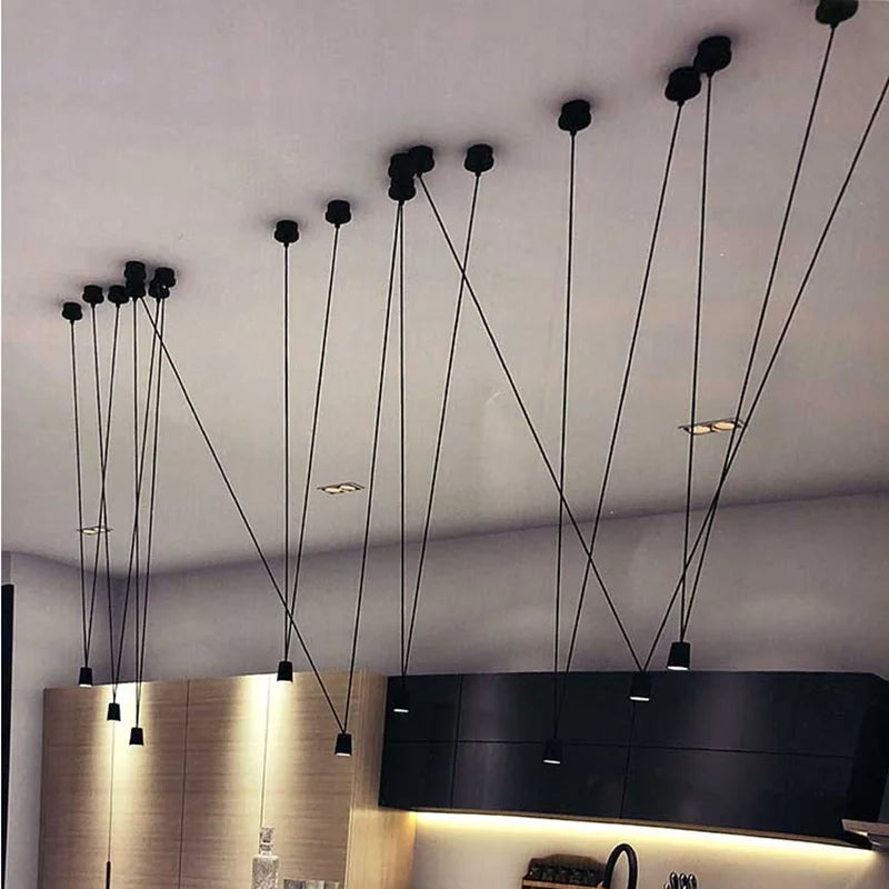 Decorbites™ Geometrische Vintage Lineare Pendelleuchte für Wohnzimmer Küchen Esszimmer Beleuchtung