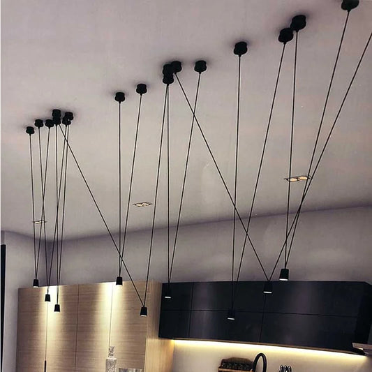Decorbites™ Geometrische Vintage Lineare Pendelleuchte für Wohnzimmer Küchen Esszimmer Beleuchtung