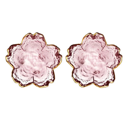 Decorbites™ Japanisch gestaltete Glasplatten mit goldenem Rand - Set aus 3 | Mini-Würz- oder Dessertschälchen