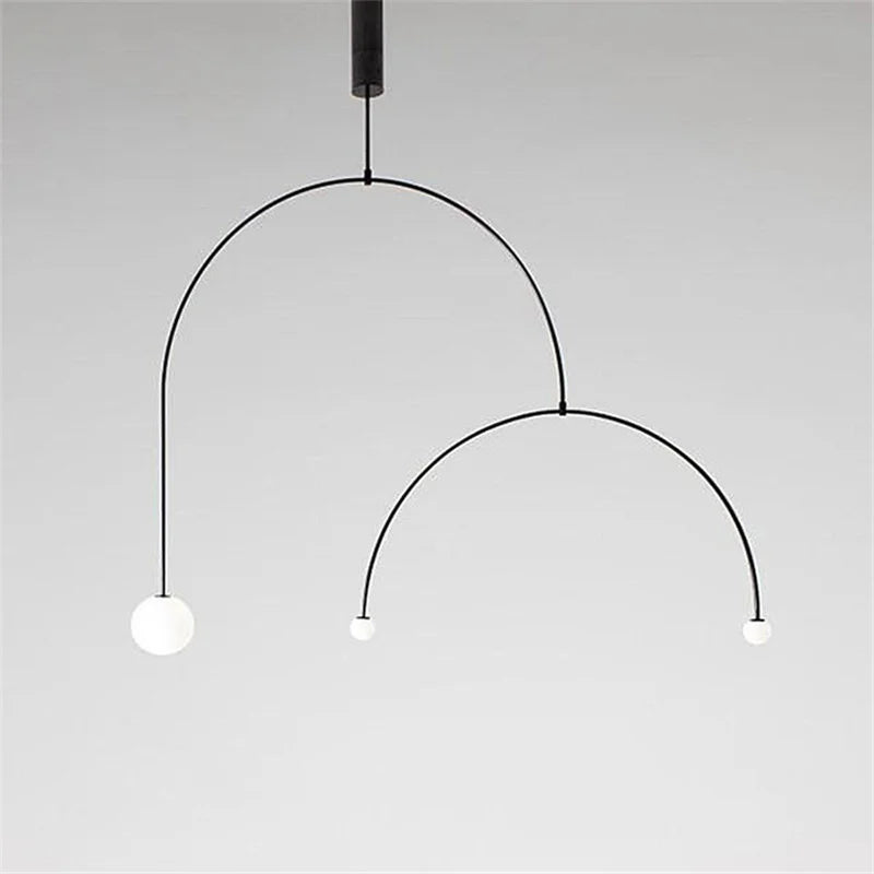 Decorbites™ Eisenbalance-Kronleuchter: Skandinavisches Post-Modernes Wohnzimmer-Pendant-Licht