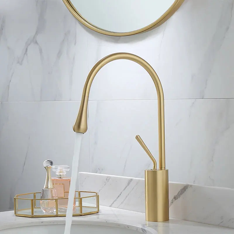 Gold Marble Basin Faucet