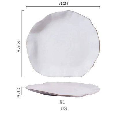Decorbites™ Keramik-Essens-Teller-Set - Premium-Qualität runde Teller für Restaurants und den Heimgebrauch
