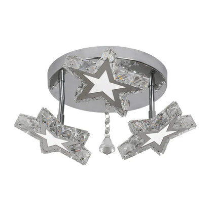 DecorBites™ Crystal Nordic LED Ceiling Chandelier for Modern Indoor Lighting