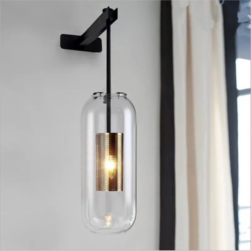 Gold Industrial Wall Sconce