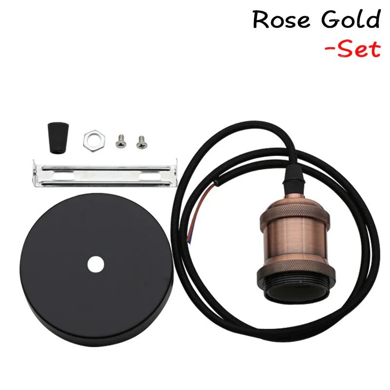 Decorbites™ Industrielle Hängeleuchte Lampe E27 90-265V Edison-Glühbirnenfassung Loft-Heimdekoration