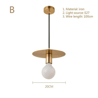 Decorbites™ Golden E27 LED-Kronleuchter für Schlafzimmer und Arbeitszimmer