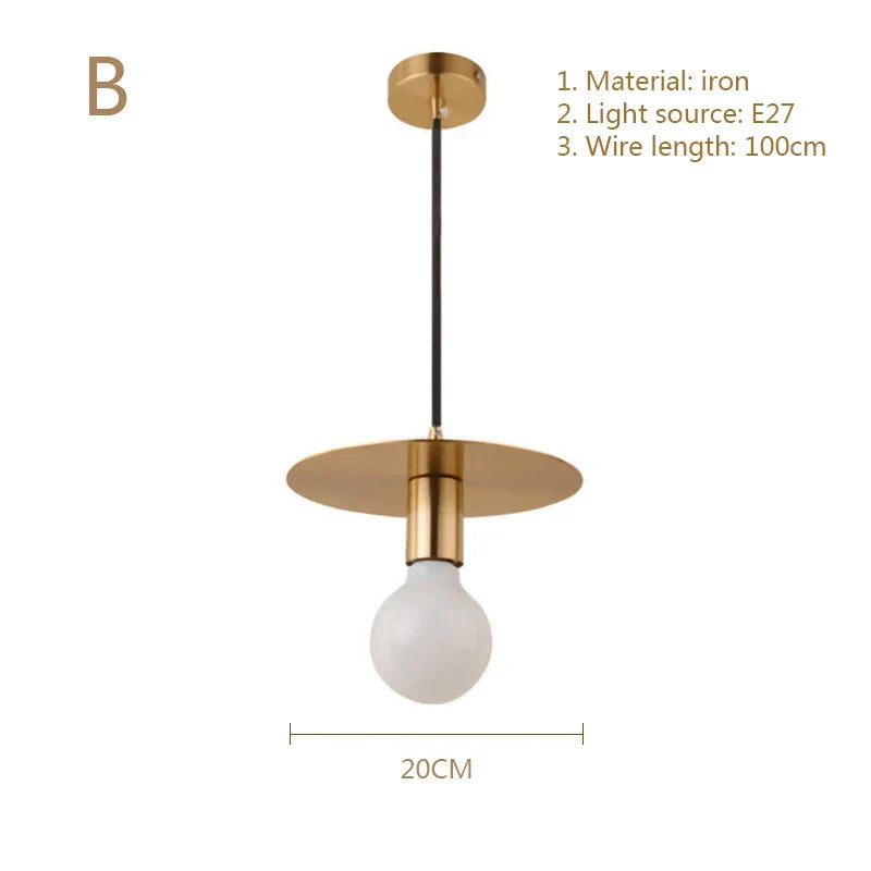 Decorbites™ Golden E27 LED-Kronleuchter für Schlafzimmer und Arbeitszimmer