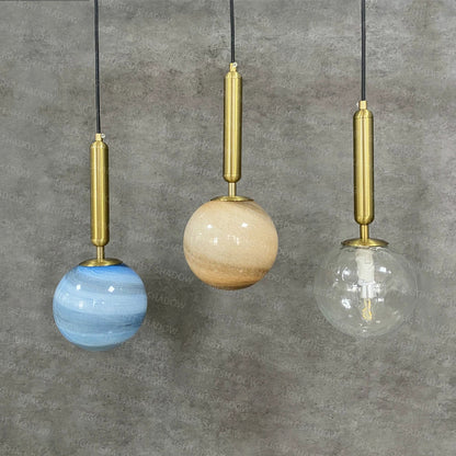 Decorbites™ Glasplanet-Hängeleuchte: Moderne LED nordische Hängelampe für Wohnzimmer Schlafzimmer Susp...