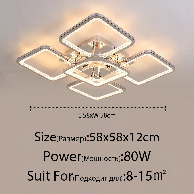 Decorbites™ LED-Kronleuchter: Fernbedienbar dimmbare Innenbeleuchtung für Schlafzimmer, Restaurant, Wohnzimmer