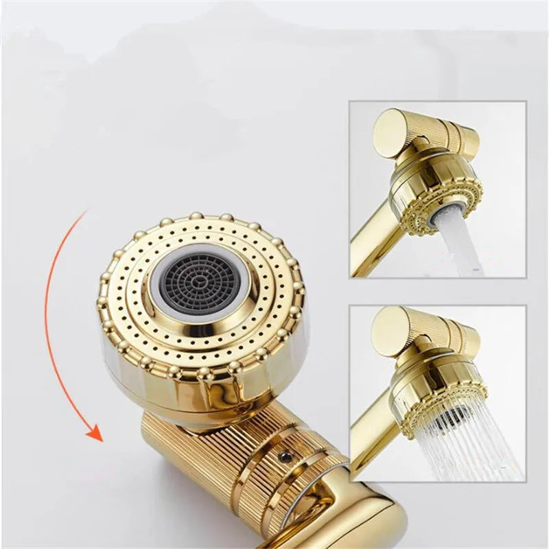 Gold Black Bathroom Faucet
