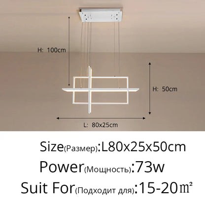 DecorBites™ Geometric Aluminum Pendant Lights for Living Bedroom Restaurant Dining Kitchen Home Décor