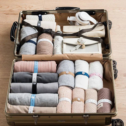 Decorbites™ elastische Bänder Kleiderfaltungs-Organizer-Beutel für Schals, Hemden, Hosen