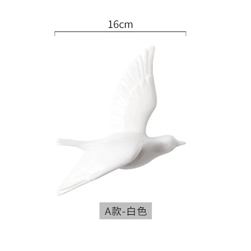 DecorBites™ Golden Bird Wall Hanging Modern Decor Pigeon Accessory