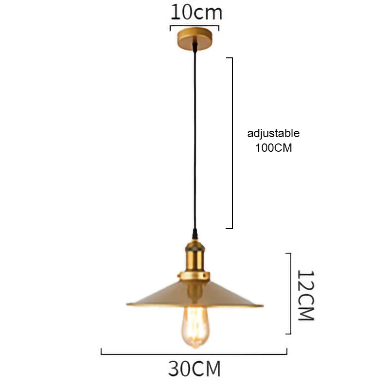 Decorbites™ Gold-Schmiedeeisen-Kronleuchter-Hängeleuchte, E27 LED, nordisch-retro Stil