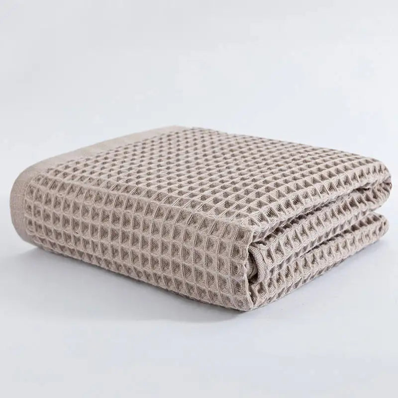 Decorbites™ Baumwoll-Waffel-Badhandtuch - 70*140, Unisex