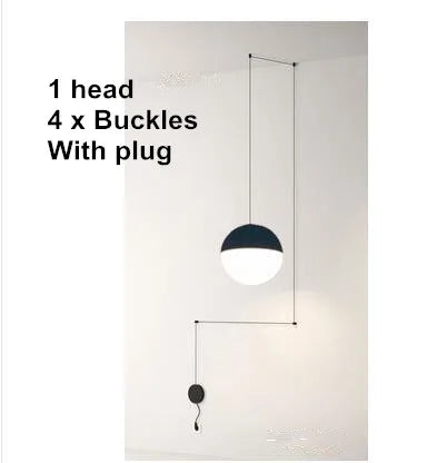 Decorbites™ Geometrische Glas-Kugel LED-Hängeleuchte Deckenlampe für Wohnzimmer Esszimmer Schlafzimmer