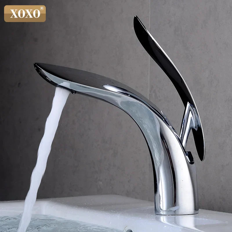 DecorBites™ Gold Basin Faucet Single Handle Hot Cold Mixer Tap - 23025A-H