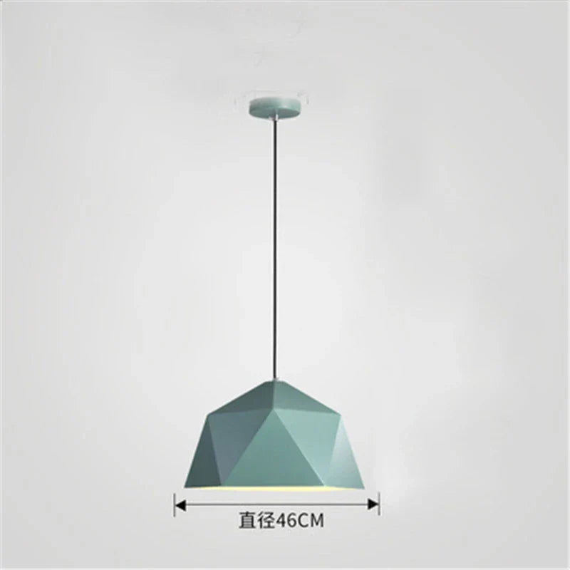 Decorbites™ Eisen-Diamant-Hängeleuchter Moderne Geometrie Pendelleuchten für Wohnzimmer & Café