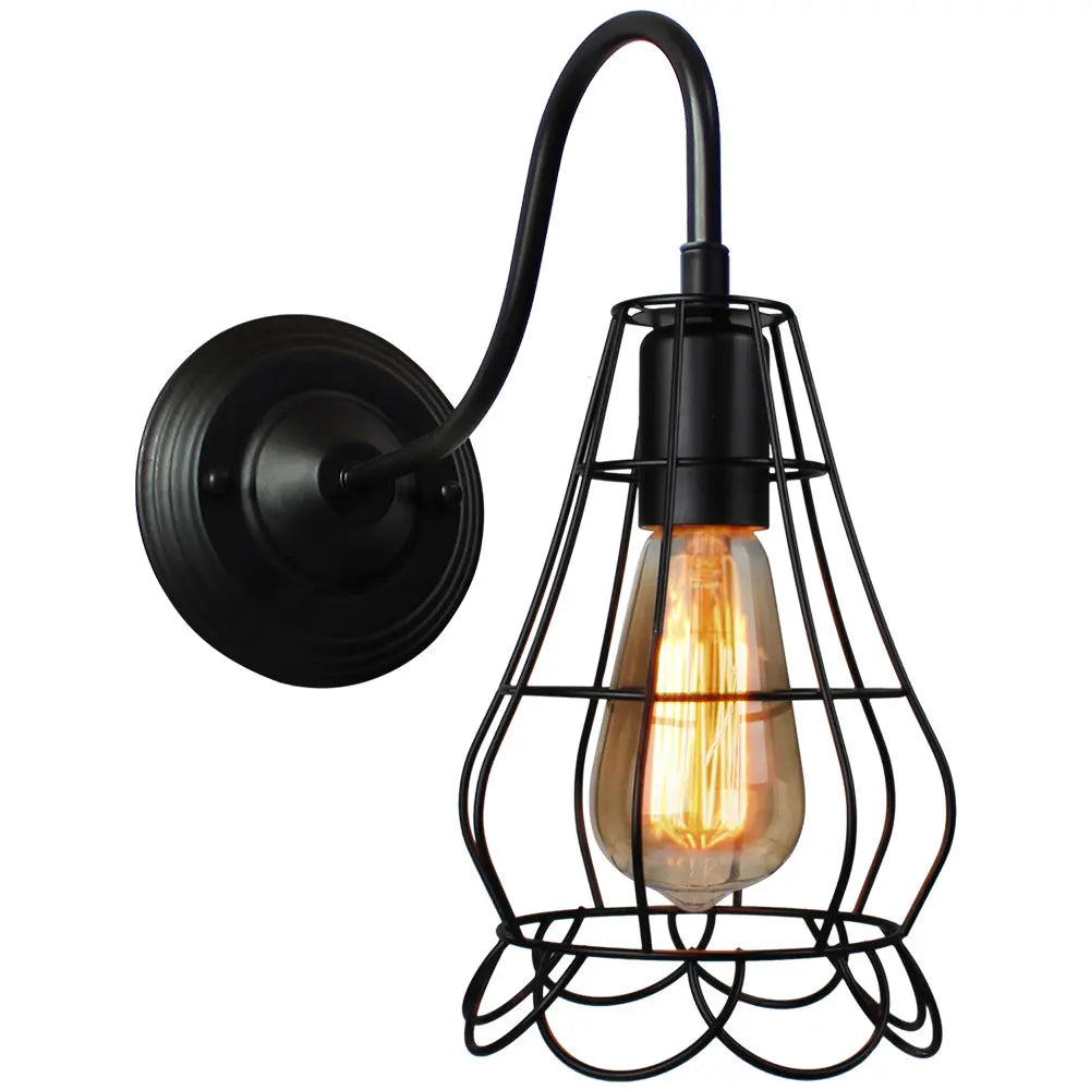 Decorbites™ Industrielle Eisen Wandlampe E27 Retro Loft Vintage LED Leuchte