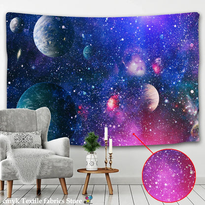 Decorbites™ Galaxy Tapisserie: Psychedelische Hippie-Heimdekoration & Wandbehänge