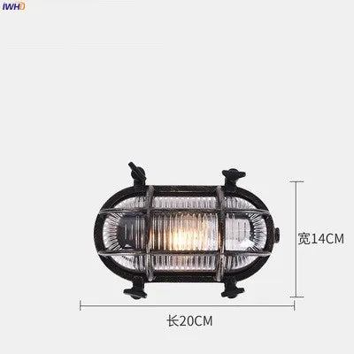 Decorbites™ Industrielle Außenwandlampe Wasserdichte LED-Wandlampe für Veranda Garten Balkon