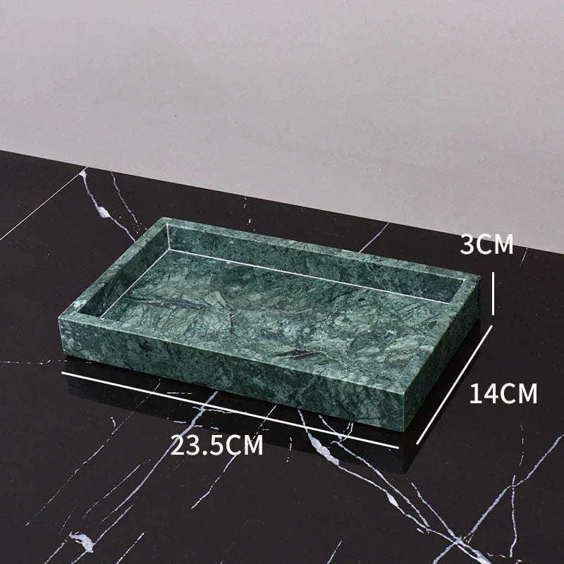 DecorBites™ Green Marble Bathroom Set: Dispenser, Dish, Holder, Tissue Box & Accessories