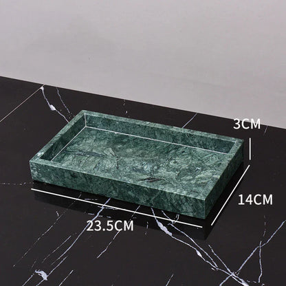 DecorBites™ Green Marble Bathroom Set: Dispenser, Dish, Holder, Tissue Box & Accessories