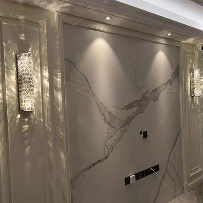 DecorBites™ Crystal Glass Wall Sconce Lamp for Modern Light Luxury Home Decor