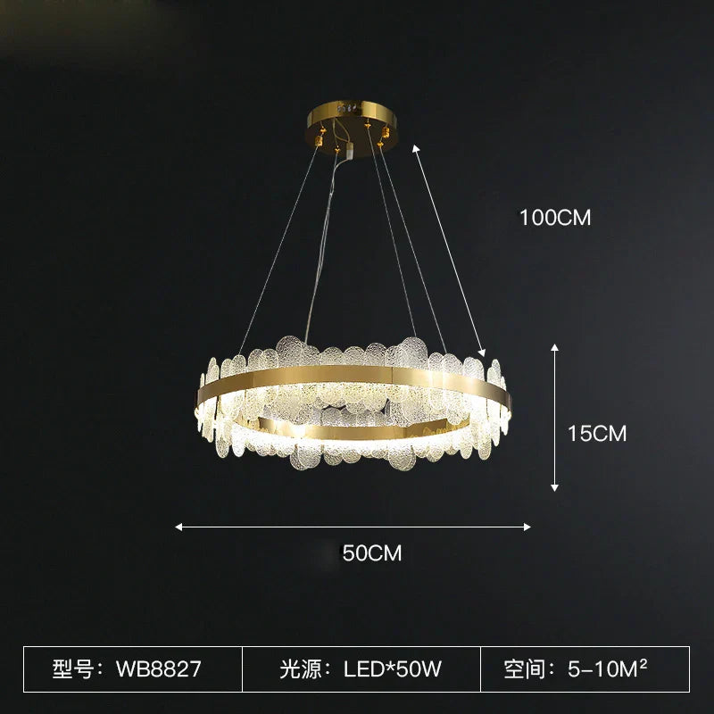 Decorbites™ Goldener Edelstahl-LED-Designer-Kronleuchter für das Esszimmer