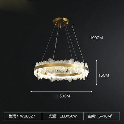 Decorbites™ Goldener Edelstahl-LED-Designer-Kronleuchter für das Esszimmer