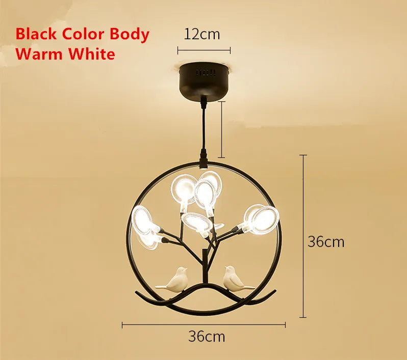 Gold Glass Nordic Chandelier
